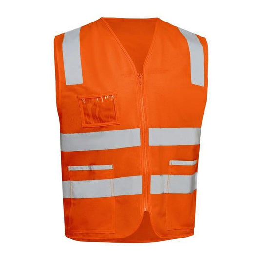 Bisley BV0341T Taped Hivis Safety Zip Vest