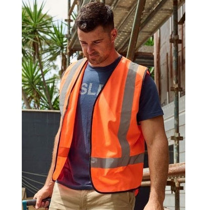 Bisley BV0341T Taped Hivis Safety Zip Vest