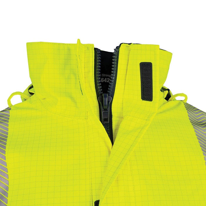 Bool BW2340T4 FR PPE3 Hi-Vis Parka With Zip-Off Sleeves And Segmented FR Tape
