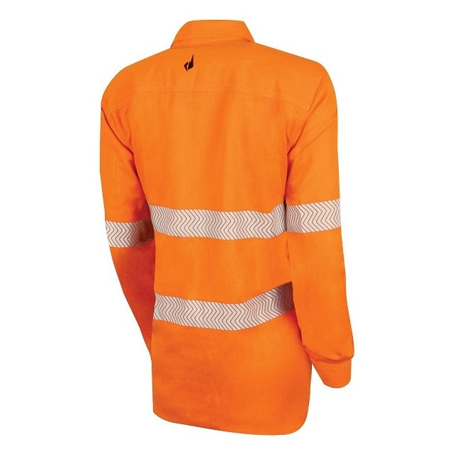 Bool BWW1595T1 Womens Regular Weight PPE2 FR Shirt With Segmented FR Reflective Tape