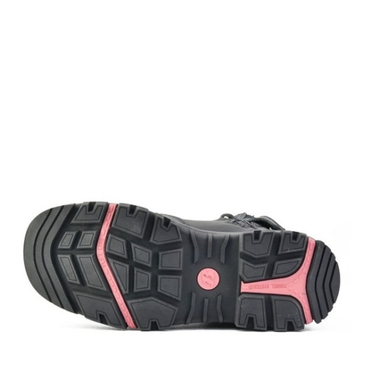 Bata 504-66012 Avenger Ladies Black Safety Boots, sole view, heat resistant, abrasion resistant