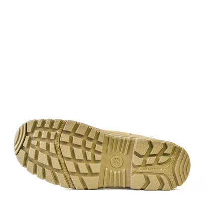 Bata 703-80514 Mercury Safety Slip-On Boots, sand, sole view, Anti slip, heat and oil resistant