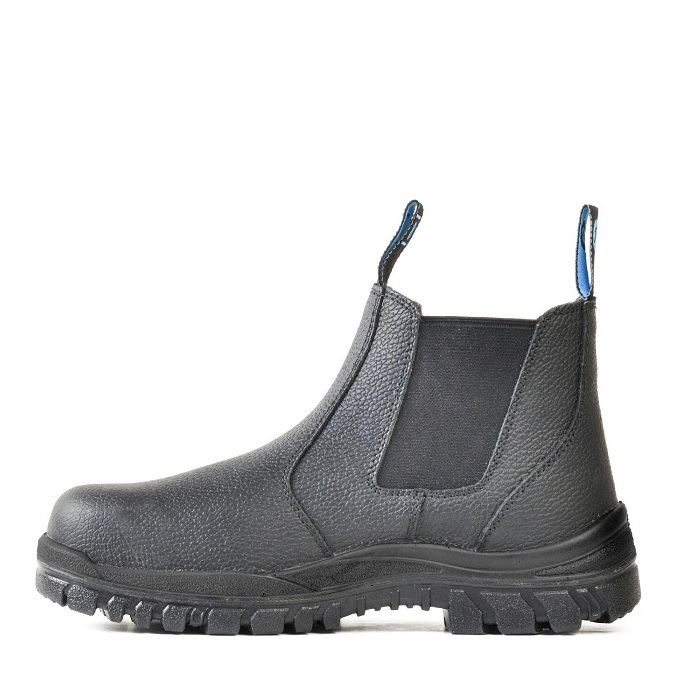 Bata 705-60514 Hercules Safety Boots, left side view, black, Durable polyurethane outsole