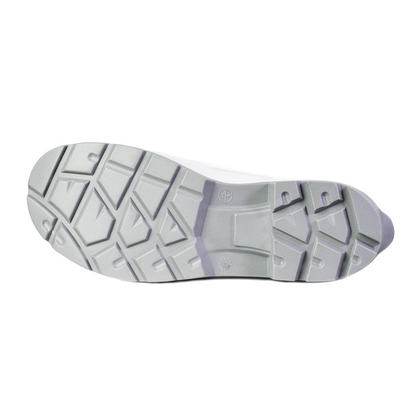 Bata 892-11021 Jobmaster PU 400 Safety Gumboots, grey sole view, slip resistant
