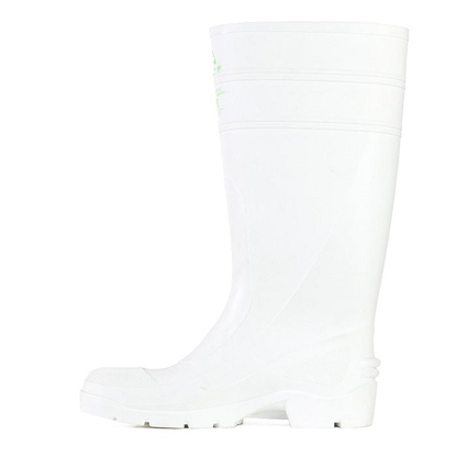 White, electrical hazard protection, Bata 892-11090 Utility Safety Gumboots, side view