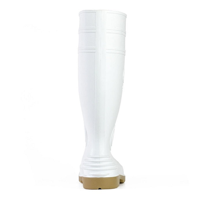 White, Bata 892-13180 Jobmaster II 400 Non Safety Boots, rear view