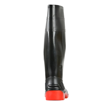 Bata 892-65190 Utility 400 Safety Boots, black/red, rear view