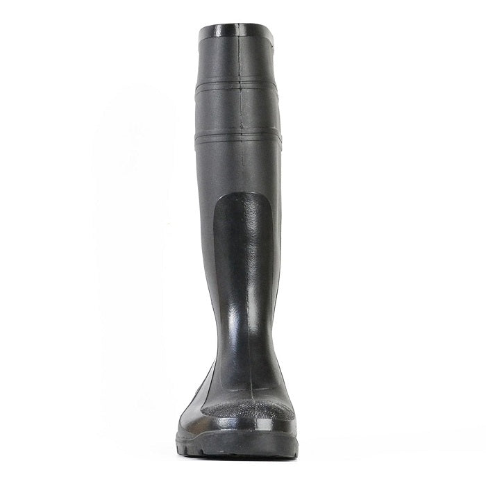 Black, front view, Bata 892-66380 Utility 400 Non Safety Boots, Electrical hazard protection