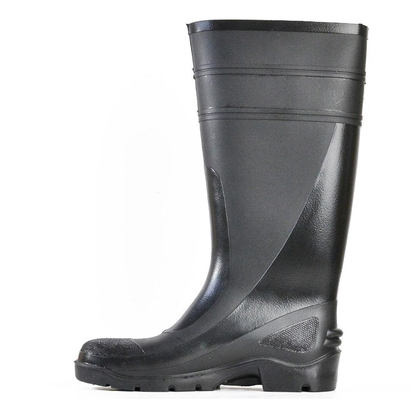 Black, industrial gumboot, Fuel, oil and acid resistance, Bata 892-66380 Utility 400 Non Safety Boots, side view