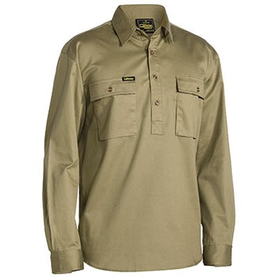 Bisley BSC6433 Closed Front Cotton Drill Shirt