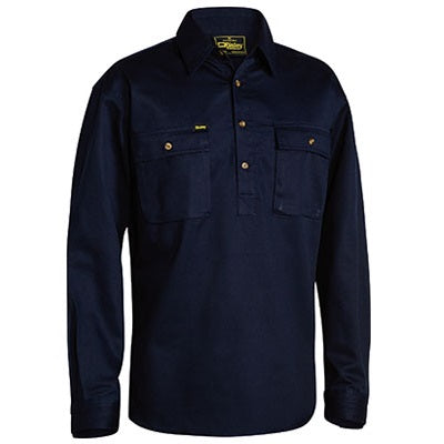 Bisley BSC6433 Closed Front Cotton Drill Shirt