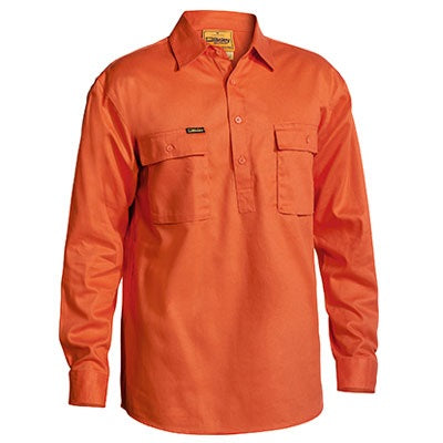Bisley BSC6433 Closed Front Cotton Drill Shirt