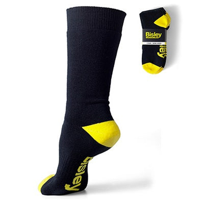 Bisley BSX7210 Long Cotton Crew Socks 3 Pack