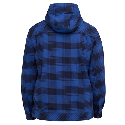 Bisley BJ6102 Zip Hoodie wtih Sherpa Lining, blue, rear view