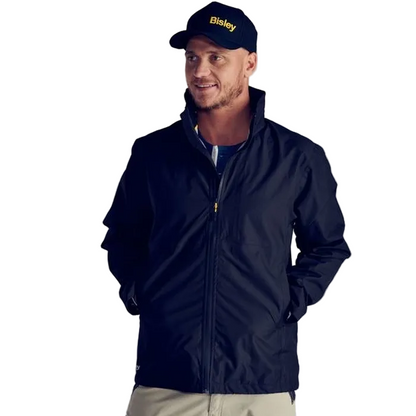 Bisley BJ6926 Lightweight Ripstop Rain Jacket, model front view