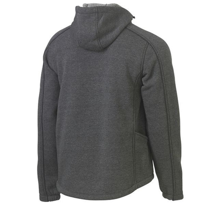Bisley BJ6937 Flex and Move Shield Jacket, charcoal rear view