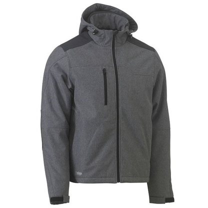 Charcoal, waterproof, warm, Bisley BJ6937 Flex and Move Shield Jacket, front view