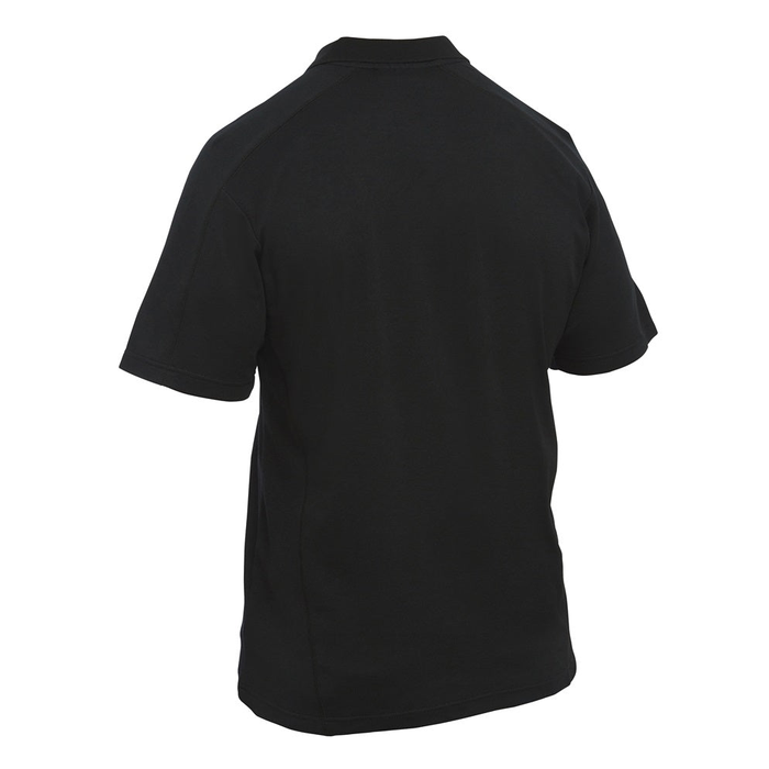 Bisley BK1202 Short Sleeve Polo, black, rear view