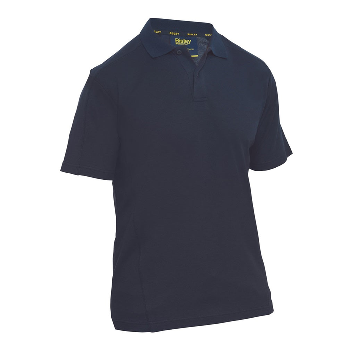 Navy blue, modern fit, Bisley BK1202 Short Sleeve Polo, front view