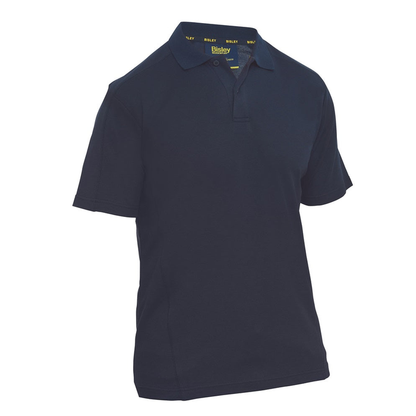Navy blue, modern fit, Bisley BK1202 Short Sleeve Polo, front view