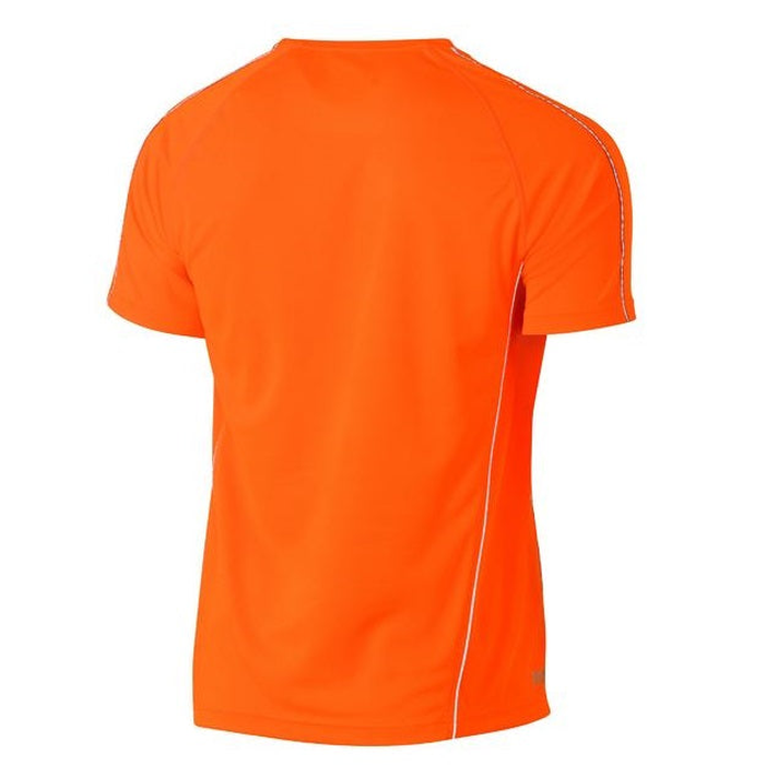 Bisley BK1426 Cool Mesh T-Shirt with Reflective Piping, orange, rear view