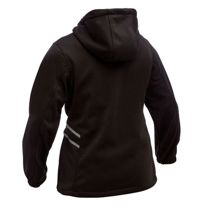Bisley BKL6574 Womens FLX & Move™ Liquid Repellent Fleece Hoodie, black, back view