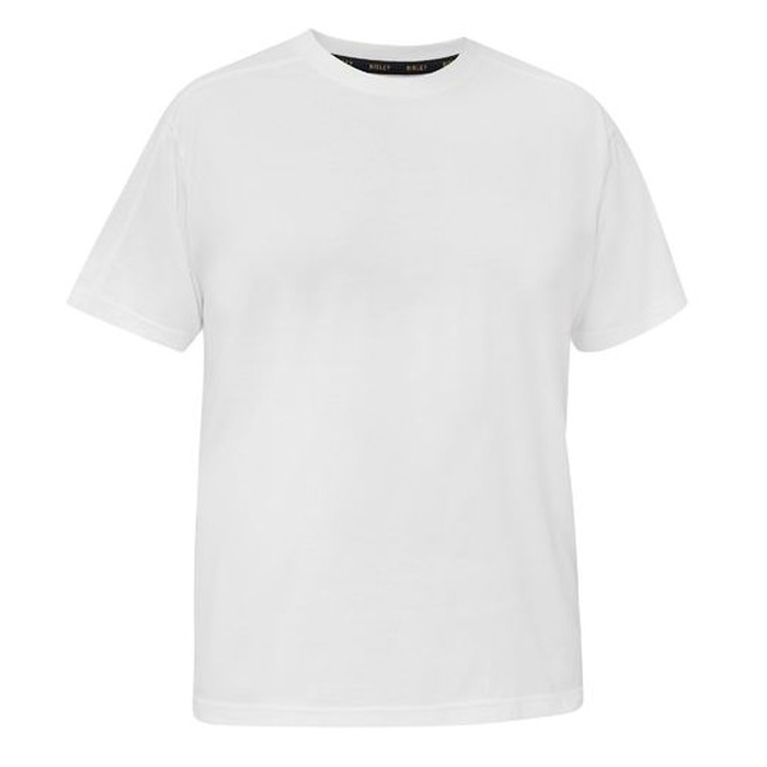 Bisley mens BKT078 Cotton Essential Tee, white, premium workwear, front view