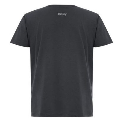 Bisley BKT081 Segmented Printed Tee, charcoal, rear view