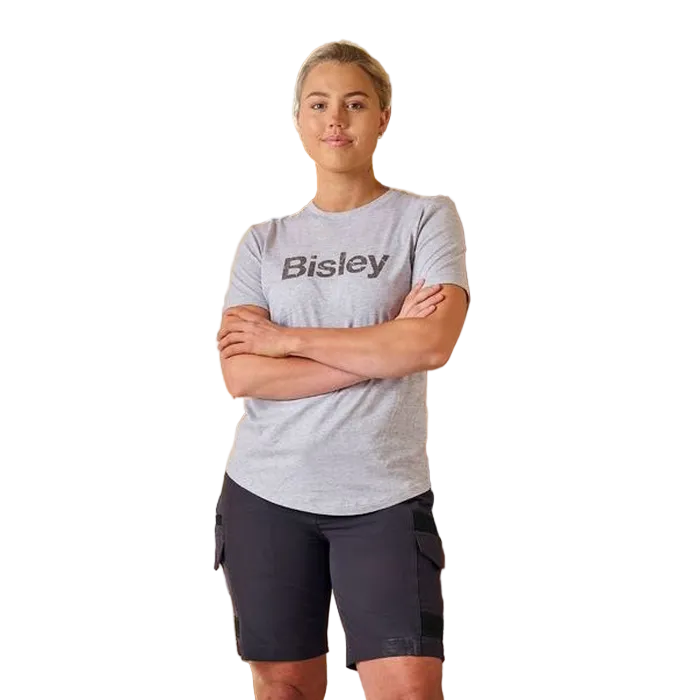 Bisley BKTL064 Womens Cotton Logo Tee, model view