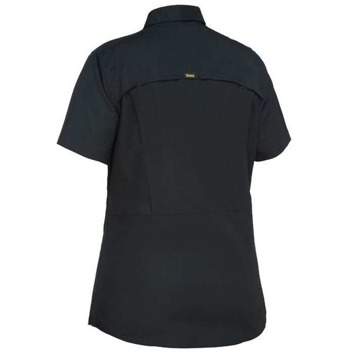 Bisley BL1414 Womens X Airflow Ripstop Shirt, black, rear view