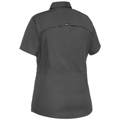 Bisley BL1414 Womens X Airflow Ripstop Shirt, charcoal rear view