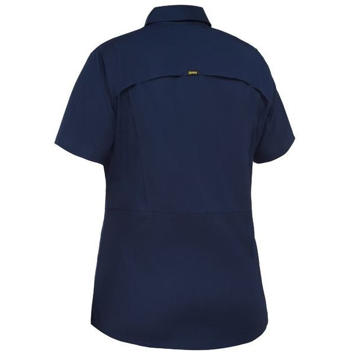 Bisley BL1414 Womens X Airflow Ripstop Shirt, navy , rear view