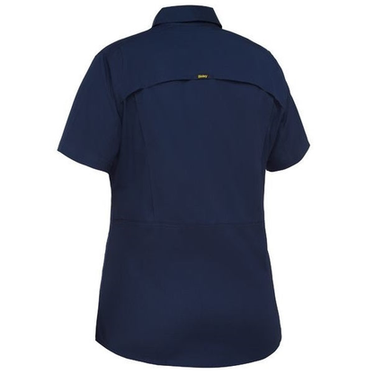 Bisley BL1414 Womens X Airflow Ripstop Shirt, navy , rear view