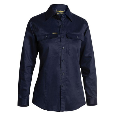 Bisley BL6339 Womens Drill Long Sleeve Shirt