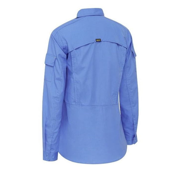 Bisley BL6414 Womens X Airflow Ripstop Long Sleeve Shirt, rear view