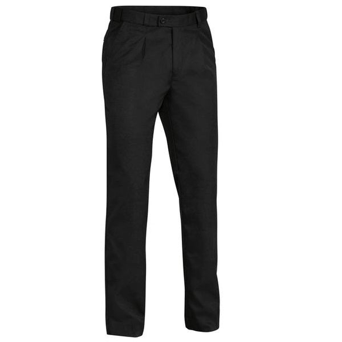 Black, traditional fit, Bisley BP6123D Permanent Press Trouser mens, front view
