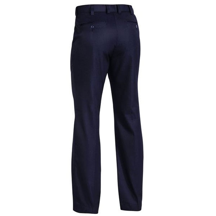 Bisley BP6123D Permanent Press Trouser, rear view, navy, mens