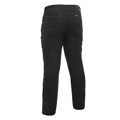 Black, Bisley BP6137 Flx & Move™ Stretch Denim Jeans, rear view