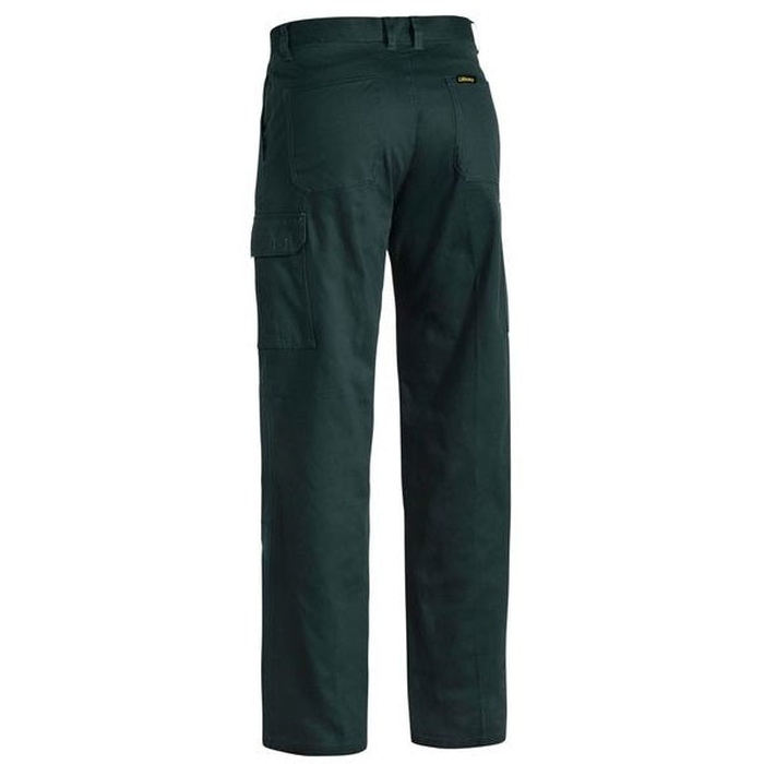 Bottle green, rear view, Bisley BP6999 Mens Cool Lightweight Cargo Pants
