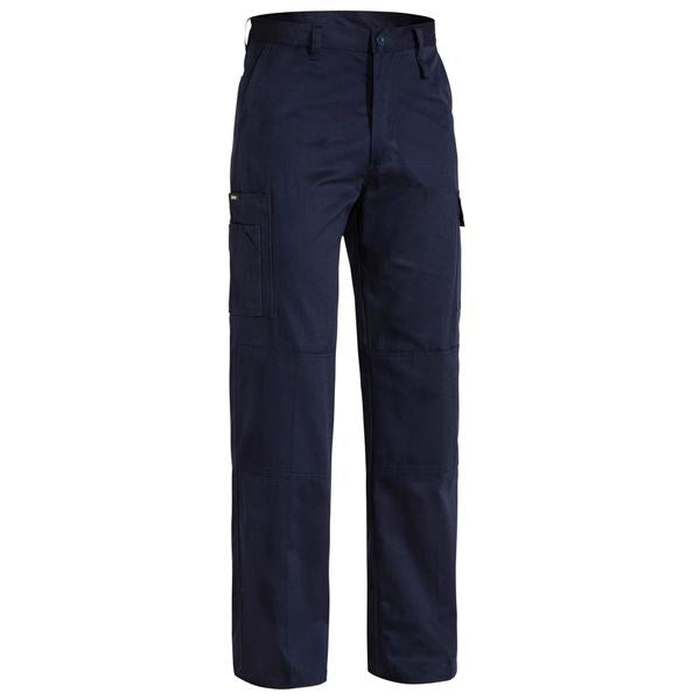 Navy front view, worksite workwear, Bisley BP6999 Mens Cool Lightweight Cargo Pants