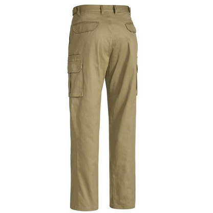 Bisley BPC6007 Original 8 Pocket Cargo Pants, khaki, rear view