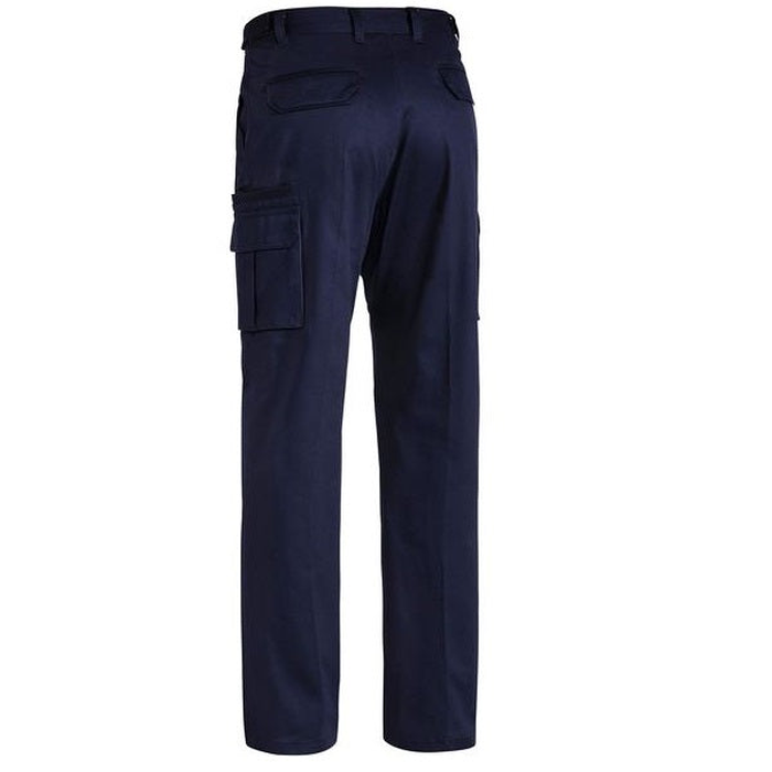 Bisley BPC6007 Original 8 Pocket Cargo Pants, navy rear view