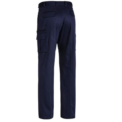 Bisley BPC6007 Original 8 Pocket Cargo Pants, navy rear view