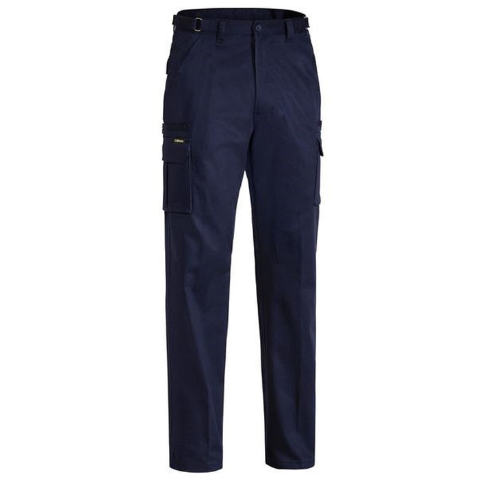 Navy blue, modern fit, front view, Bisley BPC6007 Original 8 Pocket Cargo Pants