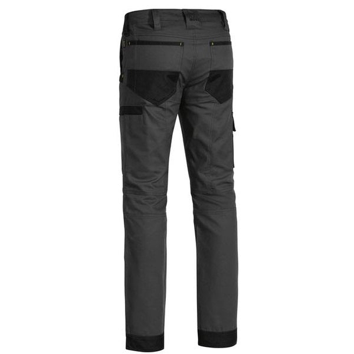 Bisley BPC6130 Flex and Move Stretch Pants, charcoal, rear view