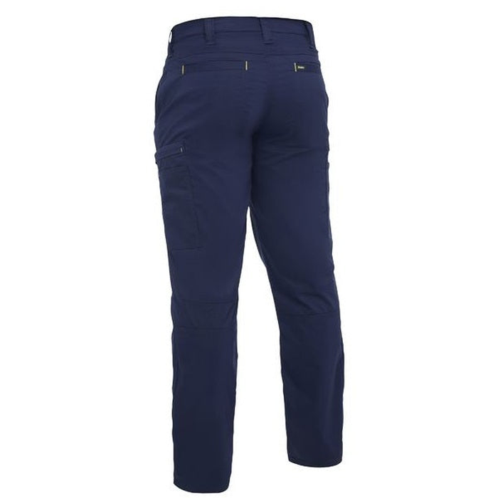 navy, Bisley BPC6152 Airflow™ Stretch Ripstop Lightweight Cargo Pants, rear view