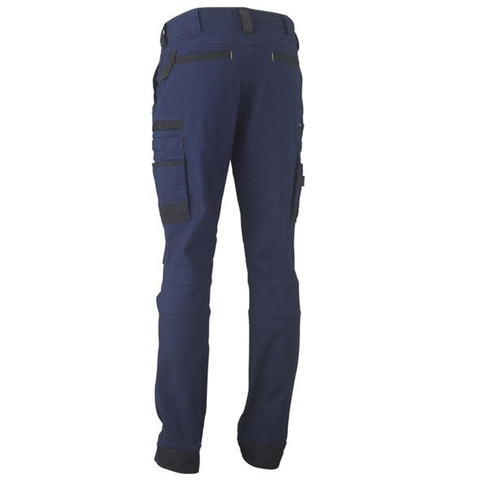 Bisley BPC6331 Flex and Move Stretch Cargo Pants, navy rear view
