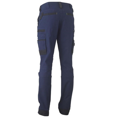 Bisley BPC6331 Flex and Move Stretch Cargo Pants, navy rear view