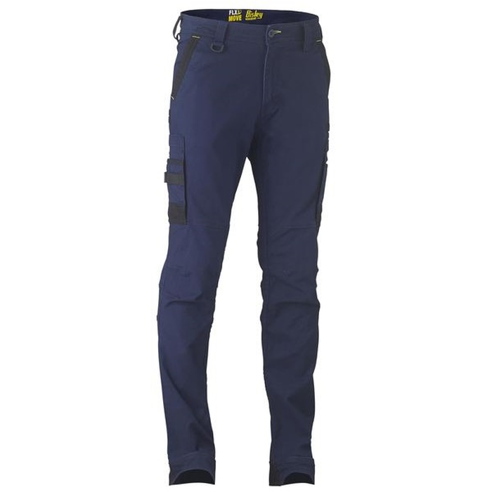 Navy, front view, premium, Bisley BPC6331 Flex and Move Stretch Cargo Pants
