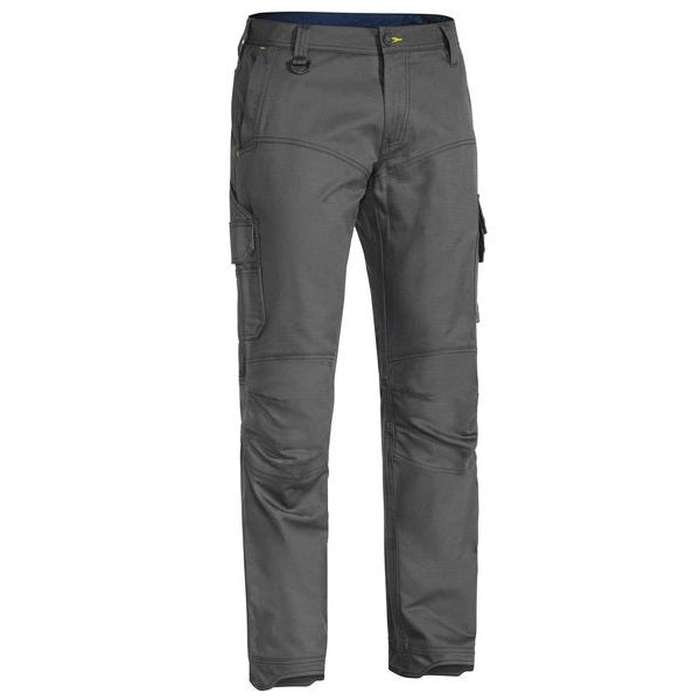 Charcoal grey, front view, Bisley BPC6475 X-Airflow Cargo Pants, hem boot cuffs